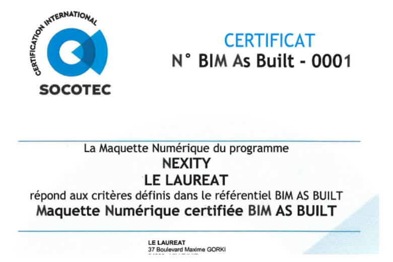 SOCOTEC Group News - SOCOTEC Certification - 1st BIM Model – As Built Certification